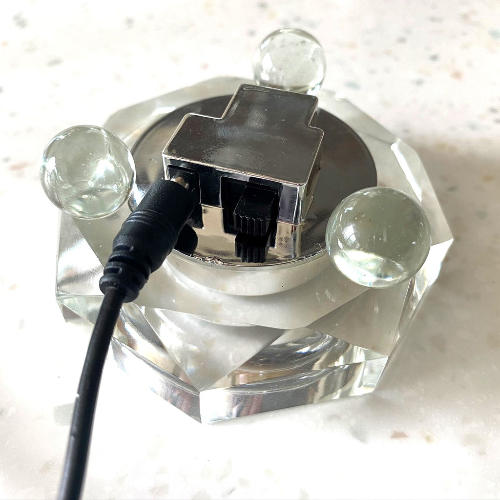 XTRAS In stock: LED Crystal Light Bases: White Light or Colored Lights