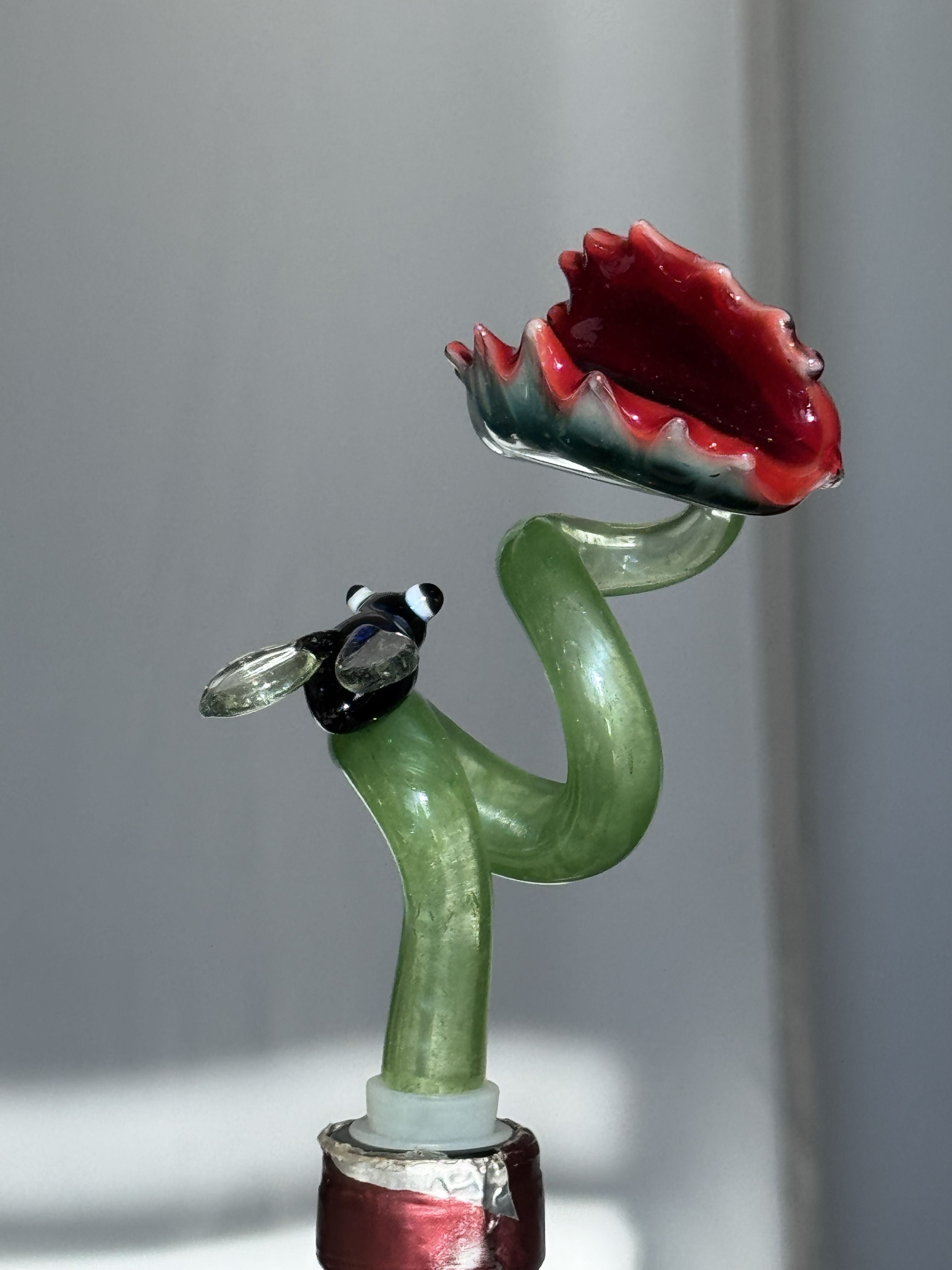 In Stock: Glow-in-the-Dark Hilarious Venus Flytrap Wine Topper - Only 1 Available!!