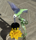 In Stock: Hummingbird Flower Sculpture - Only 1 Available!!