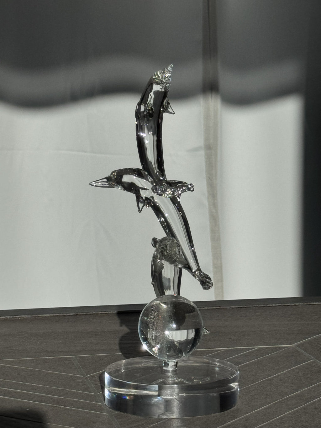 In Stock: Stunning Triple Dolphins Sculpture - Only 1 Available!!