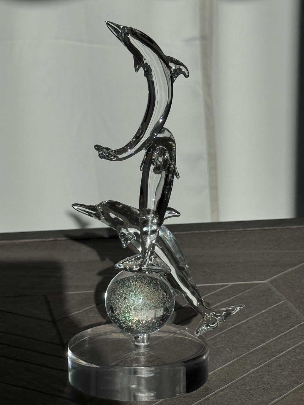 In Stock: Stunning Triple Dolphins Sculpture - Only 1 Available!!