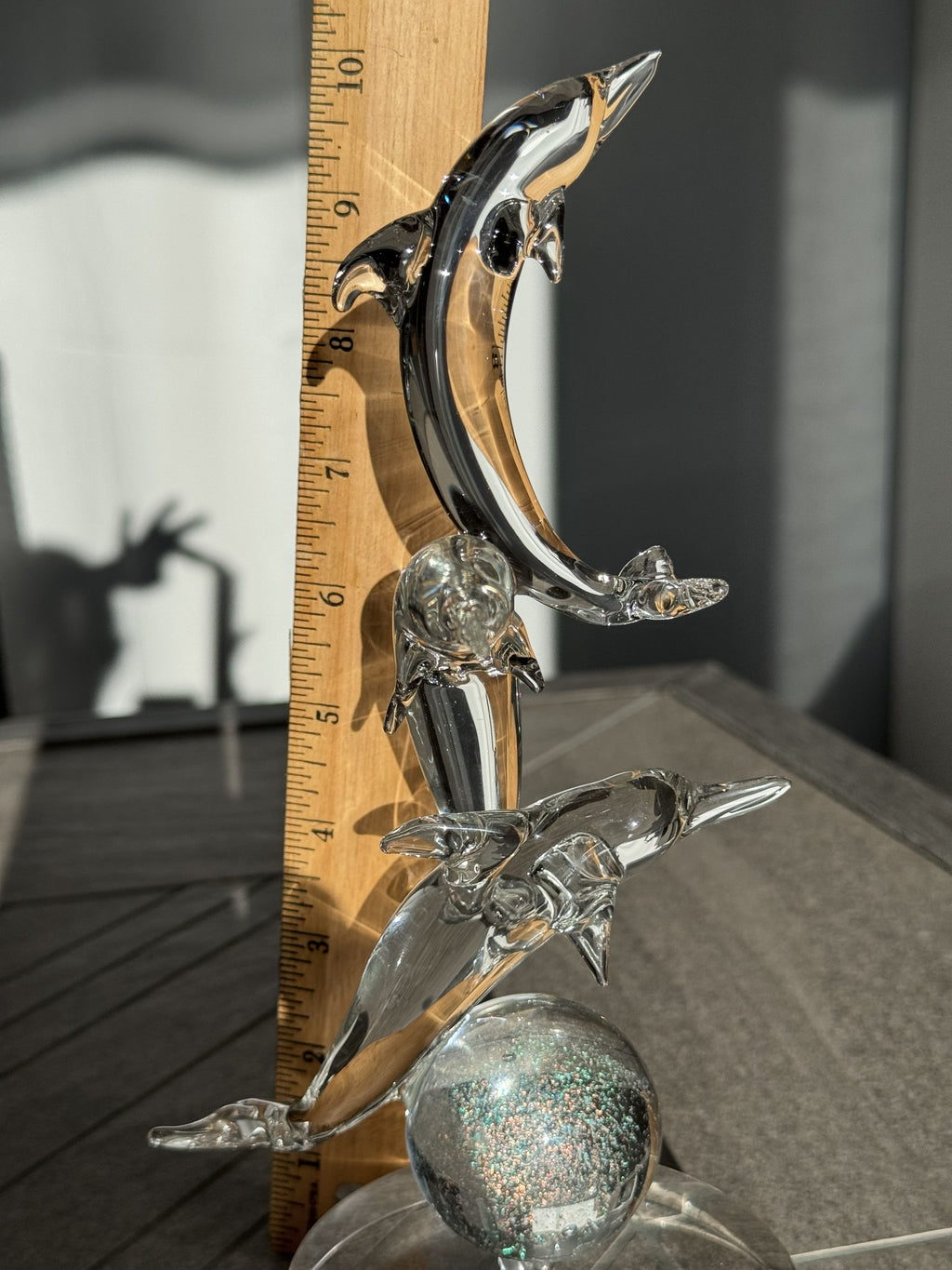 In Stock: Stunning Triple Dolphins Sculpture - Only 1 Available!!