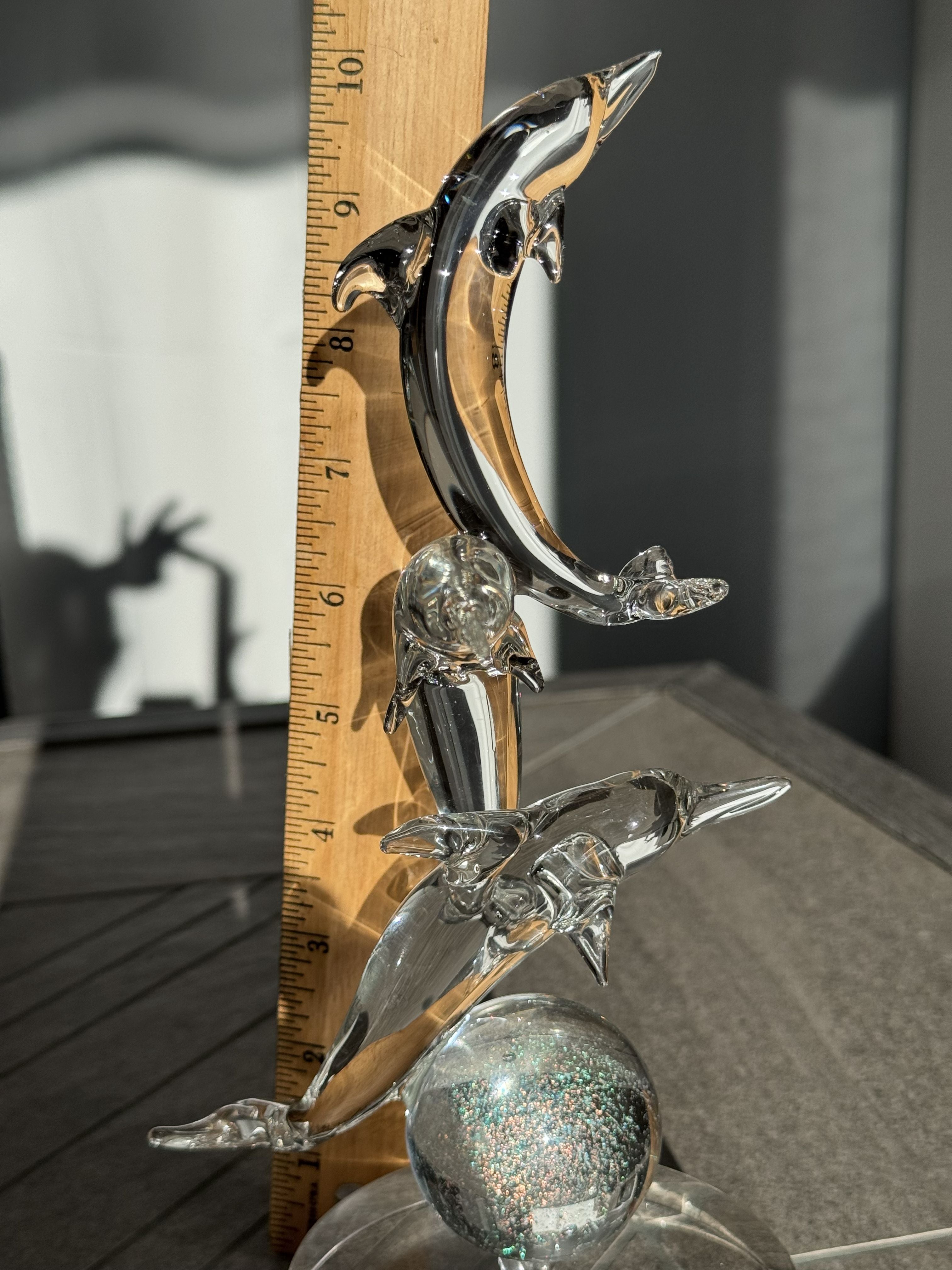 In Stock: Stunning Triple Dolphins Sculpture - Only 1 Available!!