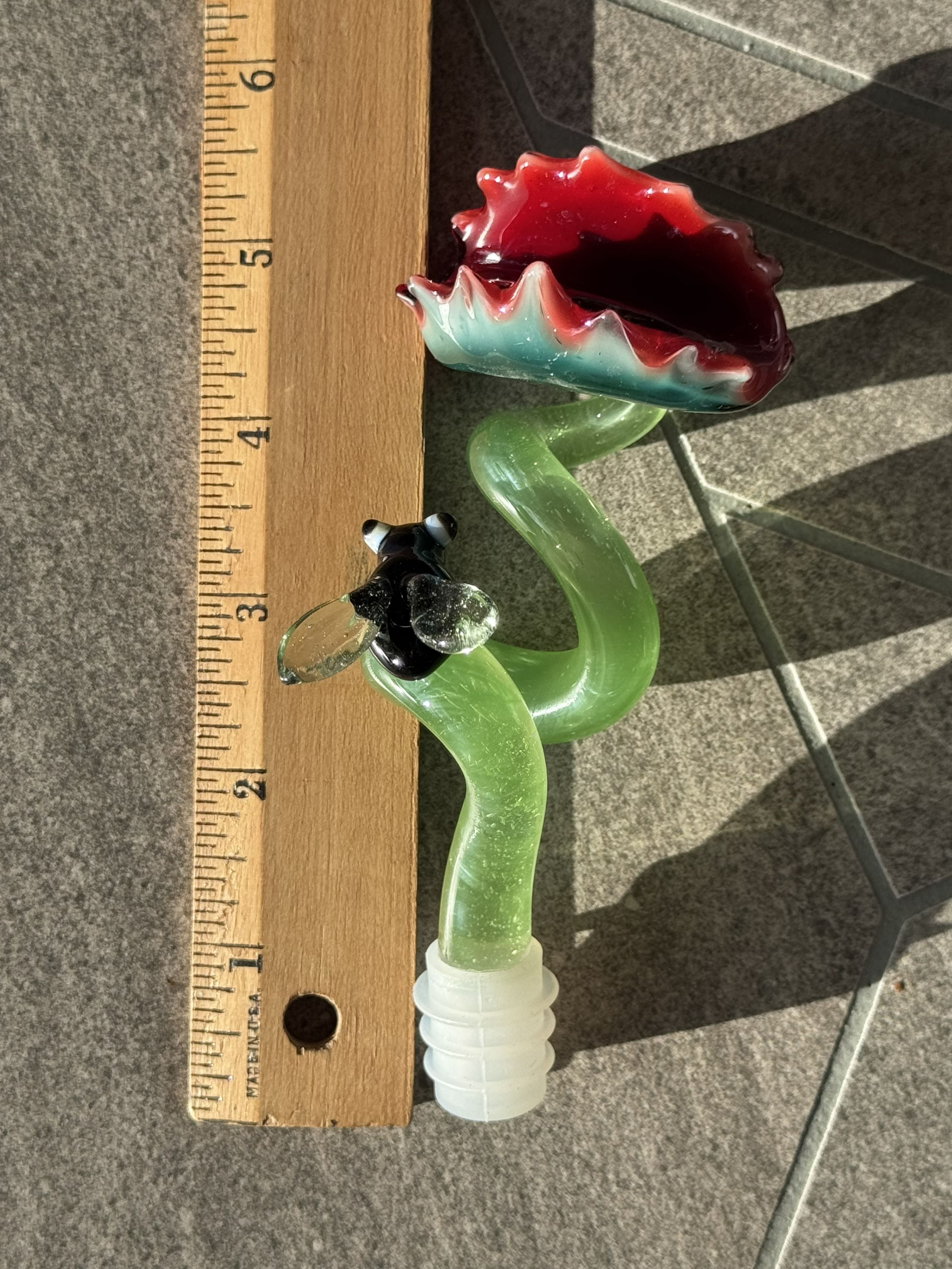 In Stock: Glow-in-the-Dark Hilarious Venus Flytrap Wine Topper - Only 1 Available!!