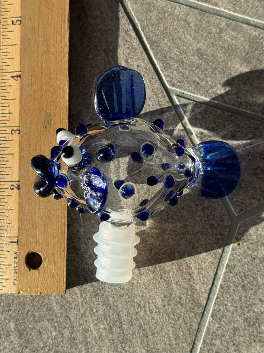 In Stock: Bubble Fish Wine Topper - Only 1 Available!