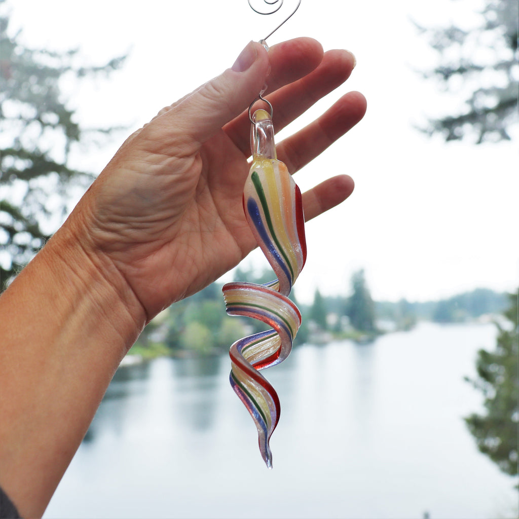 Rainbow Bridge Ribbon Memorial Ornament — photo 2